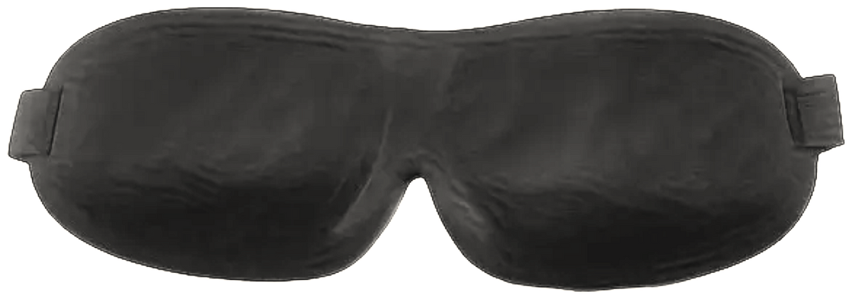 Masque de sommeil 3D Plein Noir vu de face