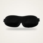 Masque de sommeil 3D occultant noir Plein Noir, vu de face